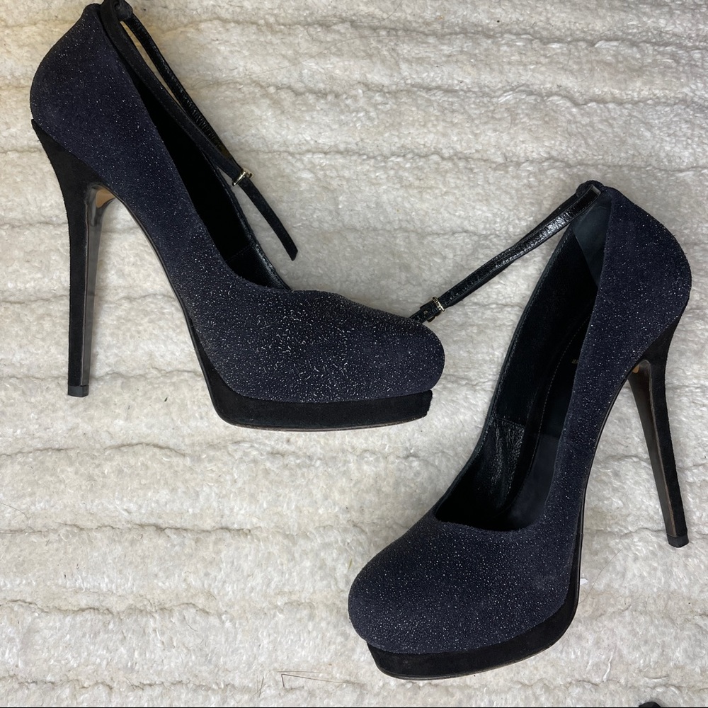 Fendi sparkle glittery pumps w/ box. Authentic 100%.